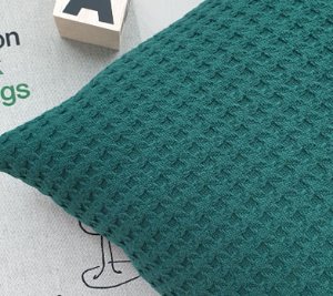 GREEN HOUNDSTOOTH CUSHION (수입원단)